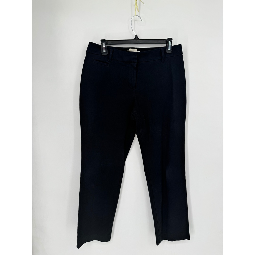 Talbots Curvy Petite Dress Pants Womens 8P Black Good Straight Leg Trousers